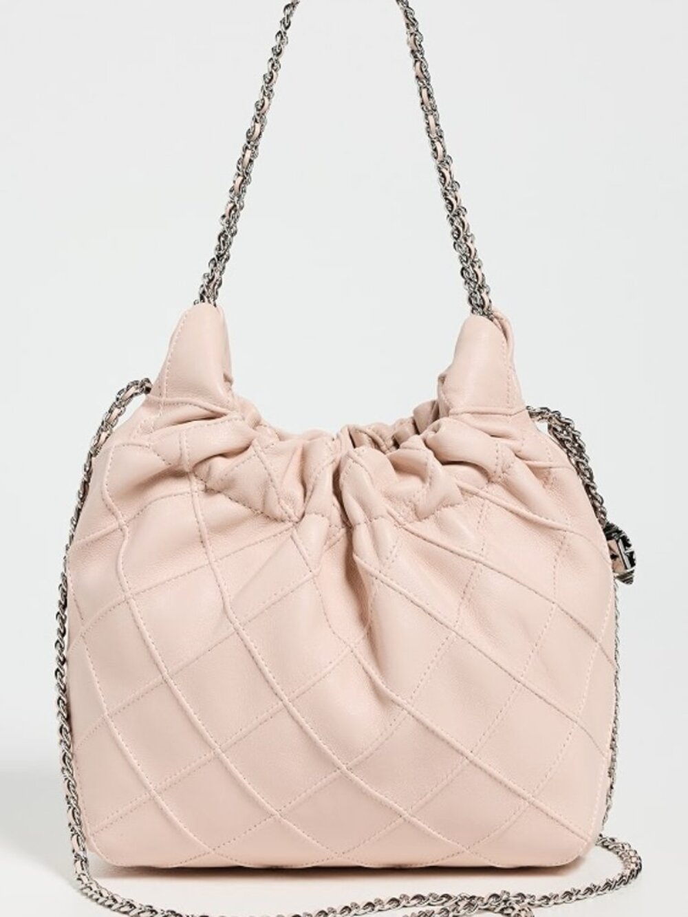 NWT Tory Burch Mini Fleming Hobo Crossbody Handbag Light Pink